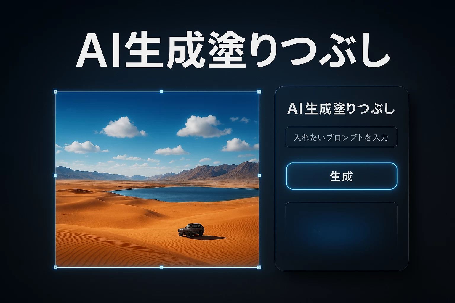 AI 生成塗りつぶし